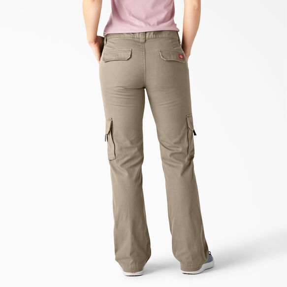 Pantalon cargo d&eacute;contract&eacute; pour femmes - Rinsed Desert Sand &#40;RDS&#41;