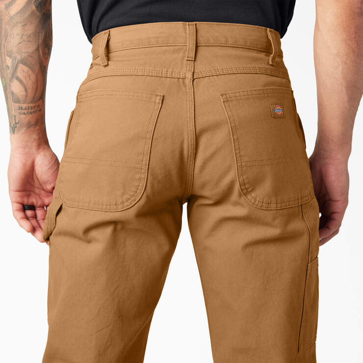 Relaxed Fit Heavyweight Duck Carpenter Pants - Rinsed Brown Duck (RBD) image number 13