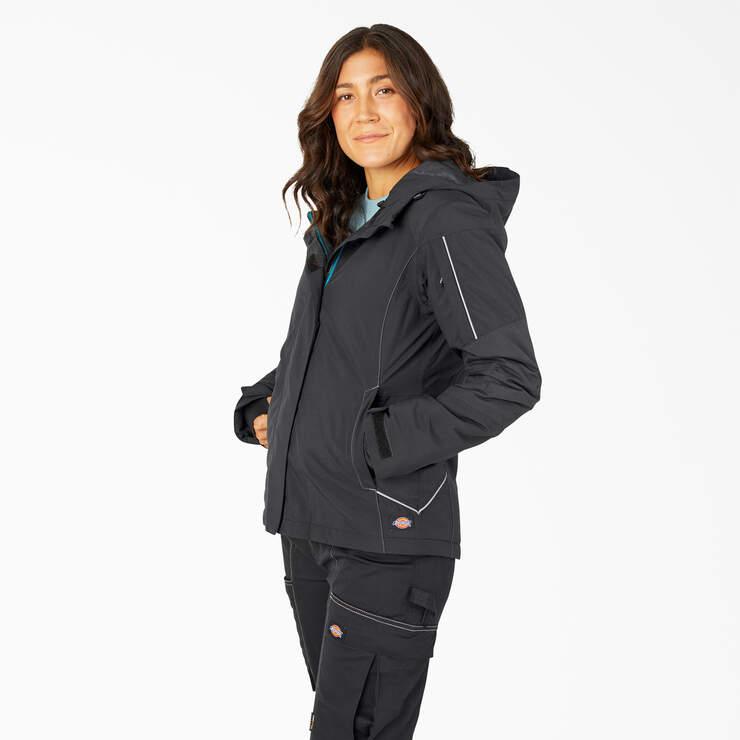 Women's Performance Workwear Waterproof Insulated Jacket - Black (BK) image number 1