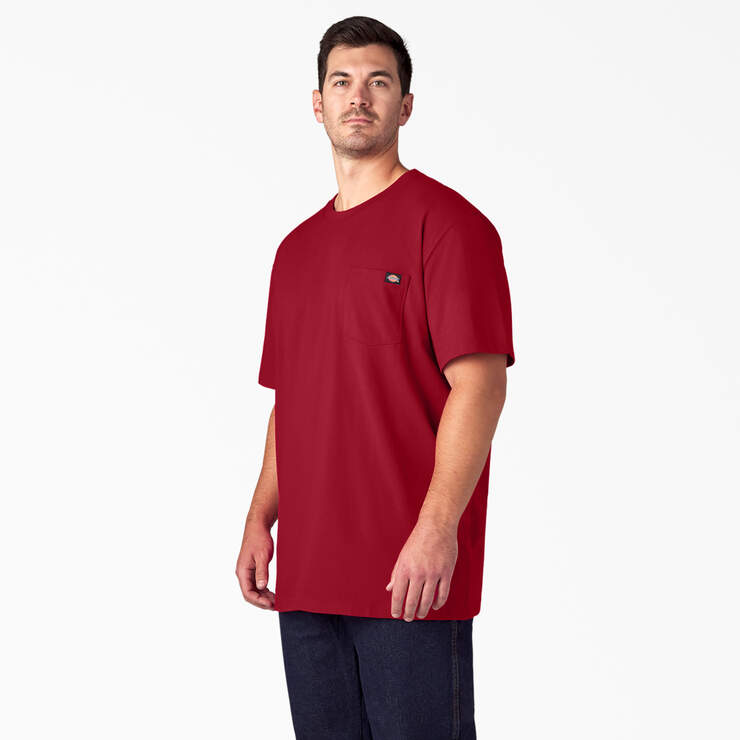 T-shirt épais à manches courtes et à poche - English Red (ER) numéro de l’image 7