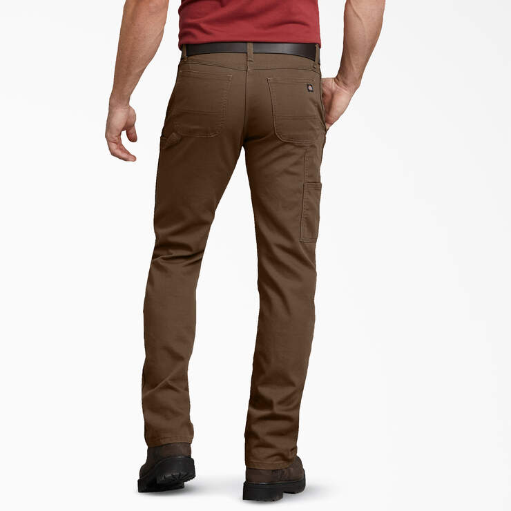 Pantalon menuisier de coupe standard en coutil - Stonewashed Timber Brown (STB) numéro de l’image 2