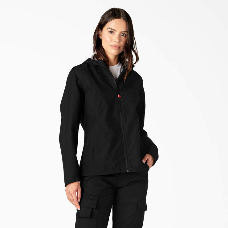 Women’s Waterproof Rain Jacket - Black (BKX) image number 1