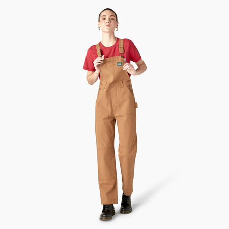 Dickies x Jameson Women&#39;s Utility Double Knee Overalls - Rinsed Brown Duck &#40;RBD&#41;