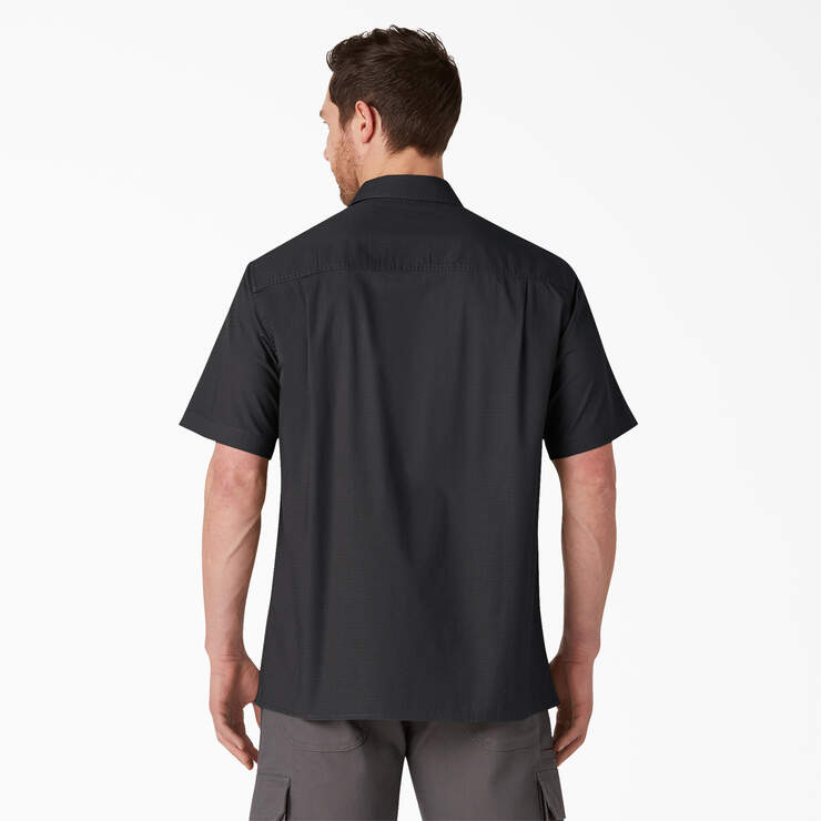 Short Sleeve Ripstop Work Shirt - Rinsed Black (RBK) image number 2