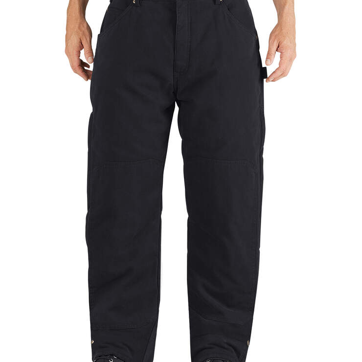 Sanded Duck Insulated Pant - Rinsed Black (RBK) image number 1