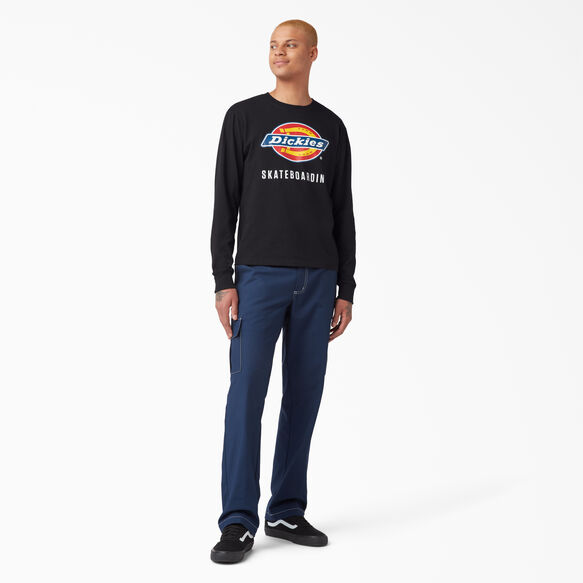 Dickies Skateboarding Logo Graphic Long Sleeve T-Shirt - Black &#40;KBK&#41;