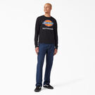 T-shirt &agrave; manches longues skateboard Dickies avec logo sur la poitrine, de coupe standard - Black &#40;KBK&#41;