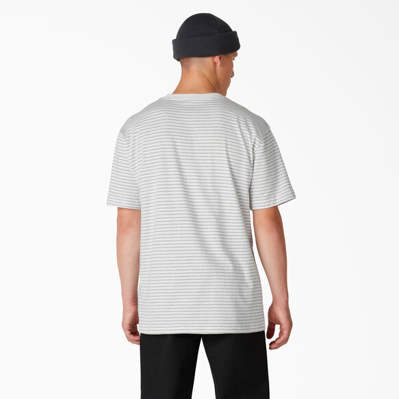 Striped Pocket T-Shirt - White Heather Stripe &#40;HSH&#41;