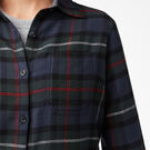 Women&#39;s Plaid Flannel Long Sleeve Shirt - Ink Navy Tartan &#40;A1W&#41;