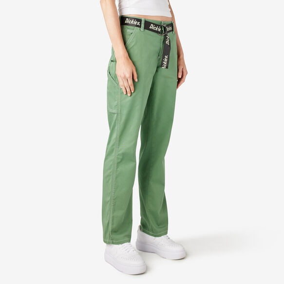 Women&#39;s Relaxed Fit Carpenter Pants - Dark Ivy &#40;D2I&#41;