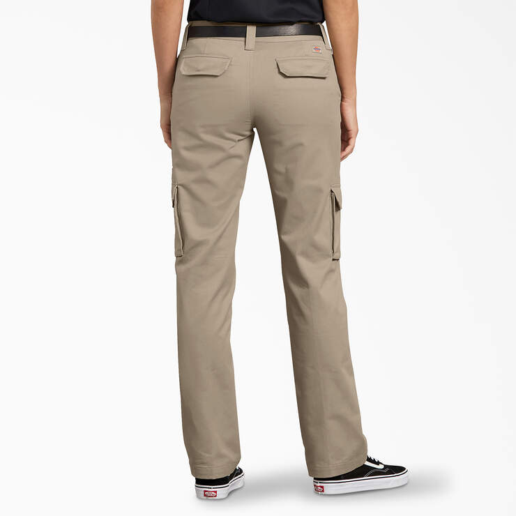 Women's Relaxed Fit Cargo Pants - Desert Sand (DS) image number 2