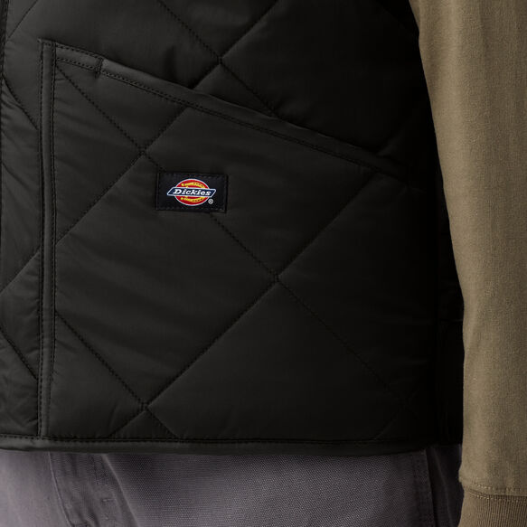 Diamond Quilted Vest - Black &#40;BK&#41;