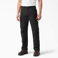Pantalon menuisier en coutil doublé de coupe standard FLEX - Rinsed Black (RBK)