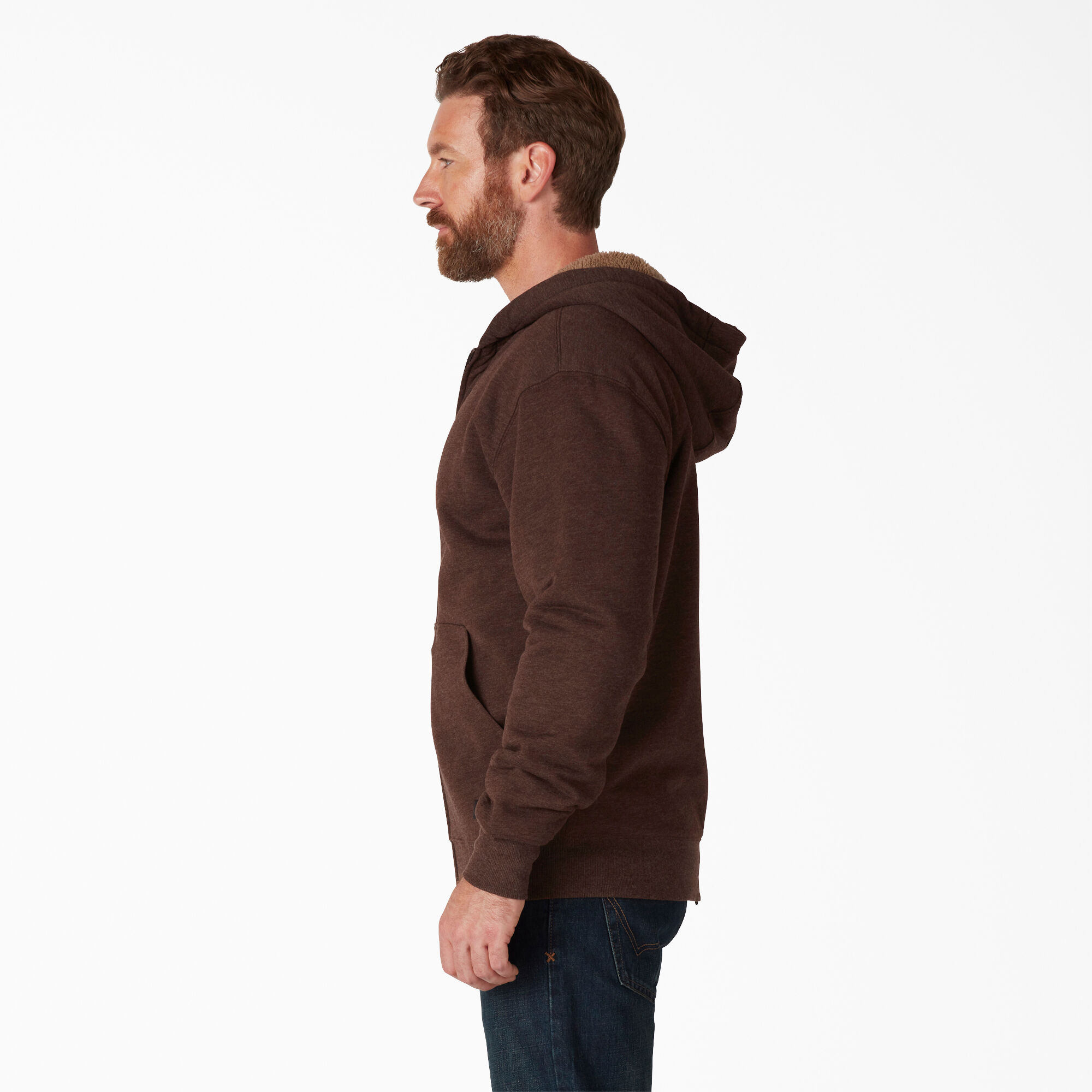 High Pile Fleece Lined Full Zip Hoodie