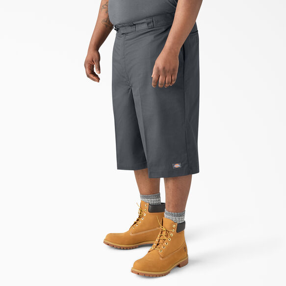 Loose Fit Multi-Use Pocket Work Shorts, 15&quot; - Charcoal Gray &#40;CH&#41;