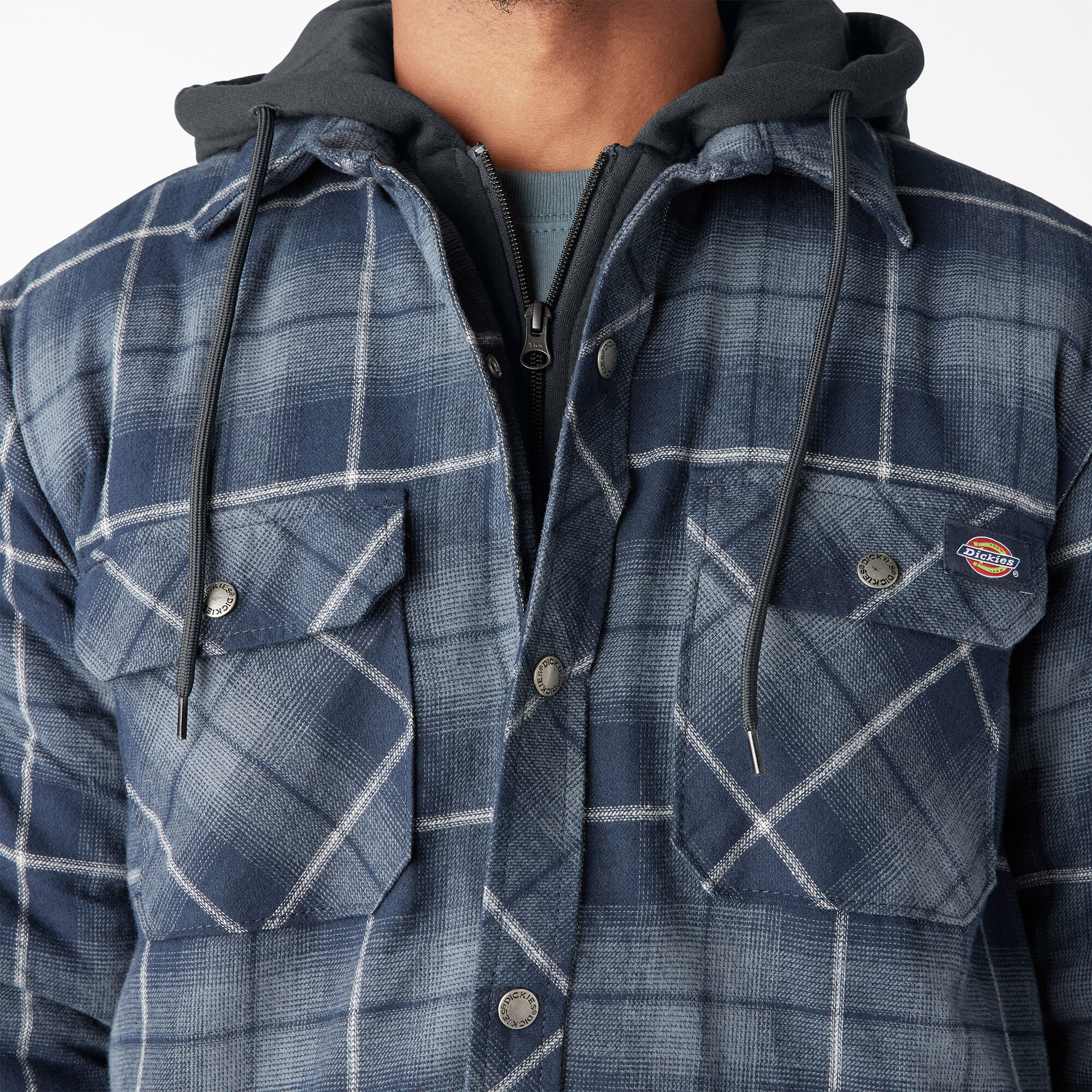 Dickies flannel hooded jacket outlet
