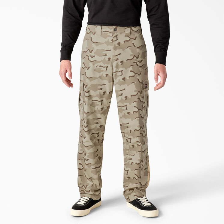 Pantalon cargo de skateboard Dickies de coupe ample &agrave; motif camouflage - Desert Camo &#40;DRC&#41;
