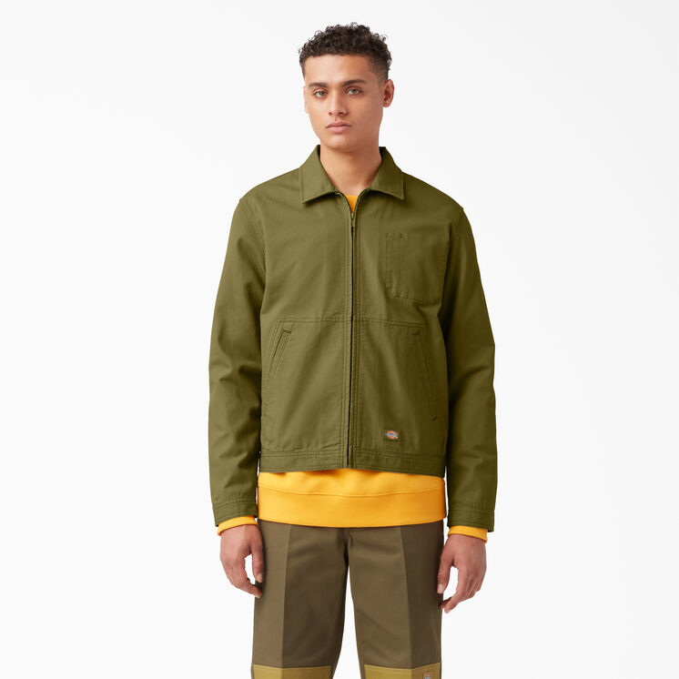 Sustainably Washed Eisenhower Jacket - Rinsed Green Moss &#40;R2M&#41;