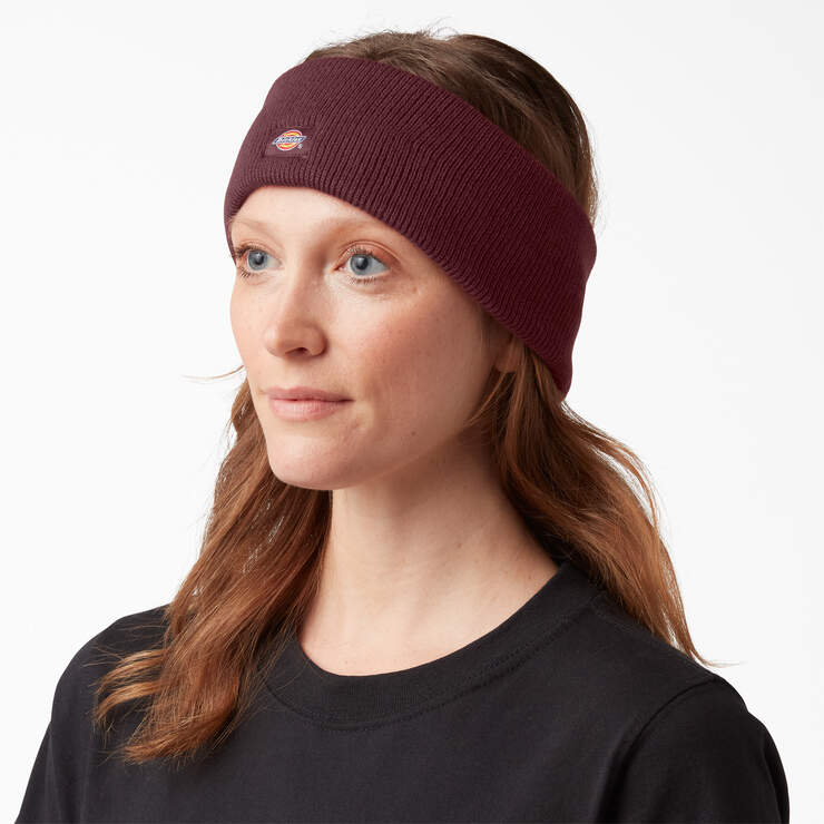 Knit Headband - Burgundy (BY) image number 2