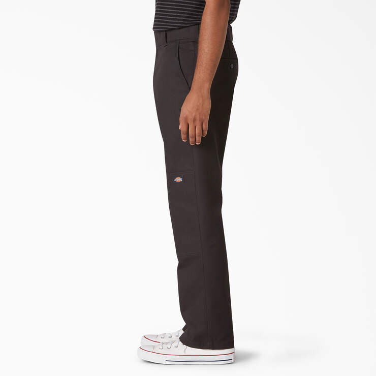 Pantalon à genoux renforcés de coupe droite et ajustée - Black (BKX) numéro de l’image 3