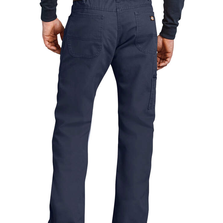 Industrial Relaxed Fit Straight Leg Carpenter Duck Jeans - Rinsed Navy (RNV) image number 2