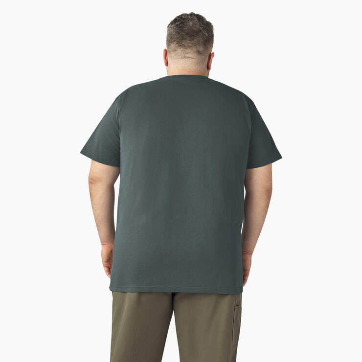 Heavyweight Short Sleeve Pocket T-Shirt - Lincoln Green (LN) image number 6
