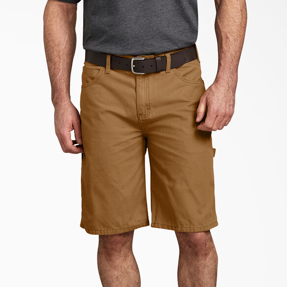 Short menuisier d&eacute;contract&eacute; en coutil, 11&nbsp;po - Rinsed Brown Duck &#40;RBD&#41;