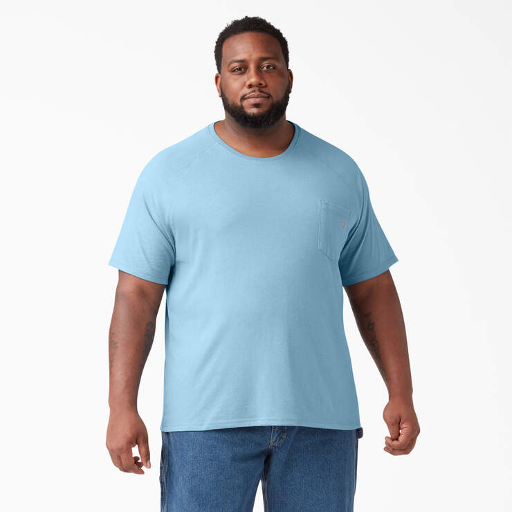 Cooling Short Sleeve Pocket T-Shirt - Dusty Blue (DL) image number 4