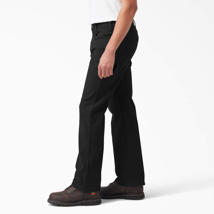 Pantalon menuisier en coutil doublé de coupe standard FLEX - Rinsed Black (RBK) numéro de l’image 3