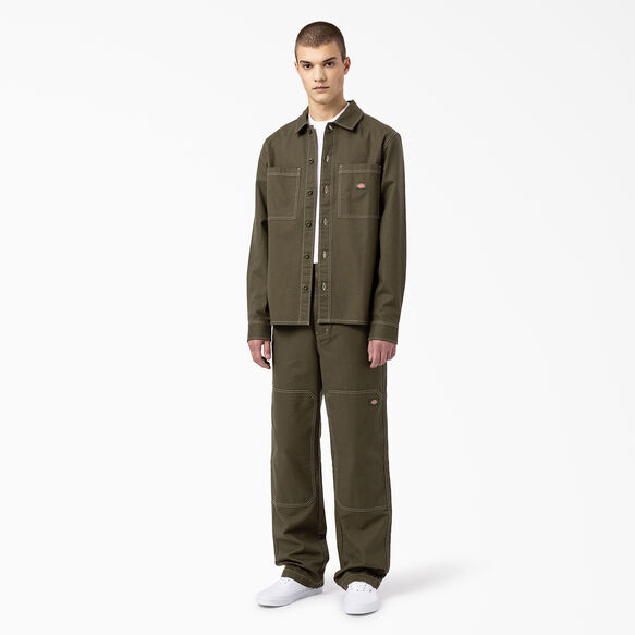 Florala Relaxed Fit Double Knee Pants - Military Green &#40;ML&#41;
