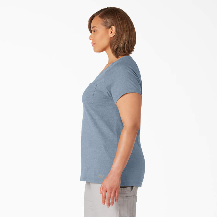 T-shirt taille plus à manches courtes Temp-iQ® Performance pour femmes - Fog Blue (FE) numéro de l’image 3