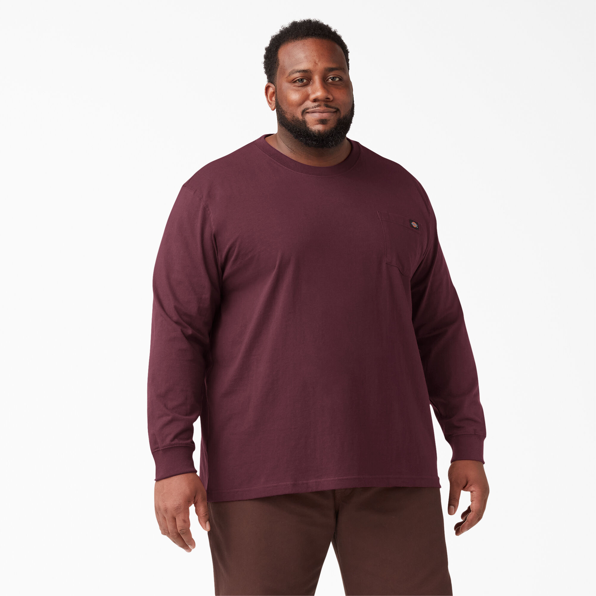 Dickies men's long sleeve heavyweight crew neck 2025