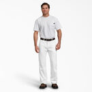 Pantalon de peintre de coupe d&eacute;contract&eacute;e en tissu FLEX - White &#40;WH&#41;