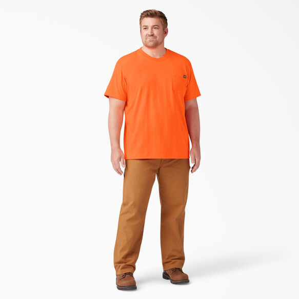 T-shirt &eacute;pais &agrave; manches courtes de couleur fluo - Bright Orange &#40;BOD&#41;