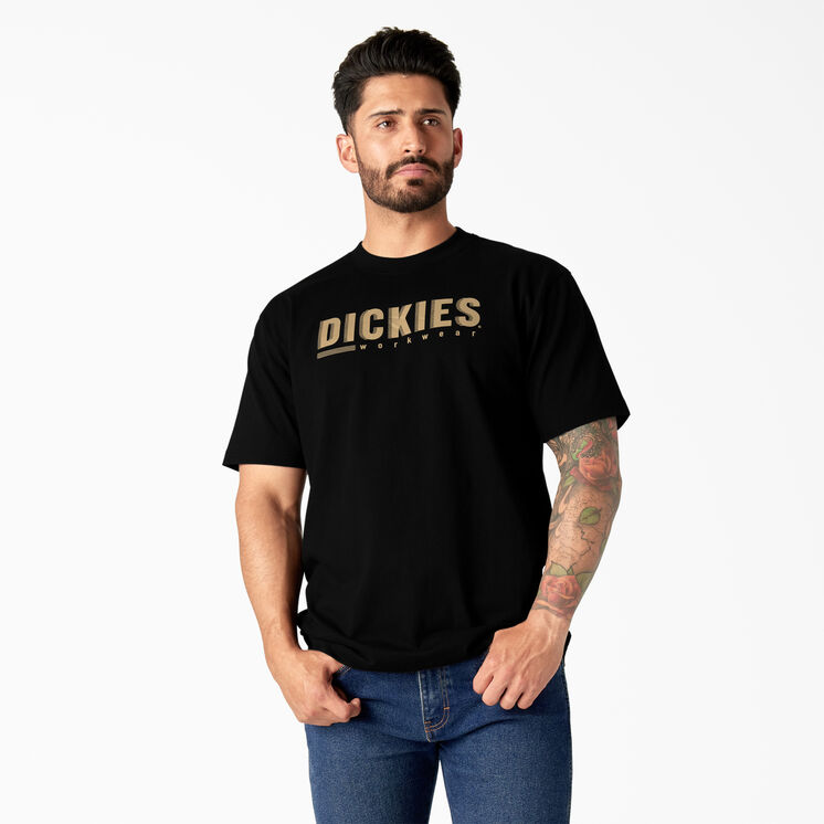 Short Sleeve Workwear Graphic T-Shirt - Black &#40;KBK&#41;