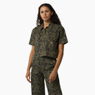 Haut de travail &eacute;court&eacute; Drewsey pour femmes - Military Green Glitch Camo &#40;MPE&#41;