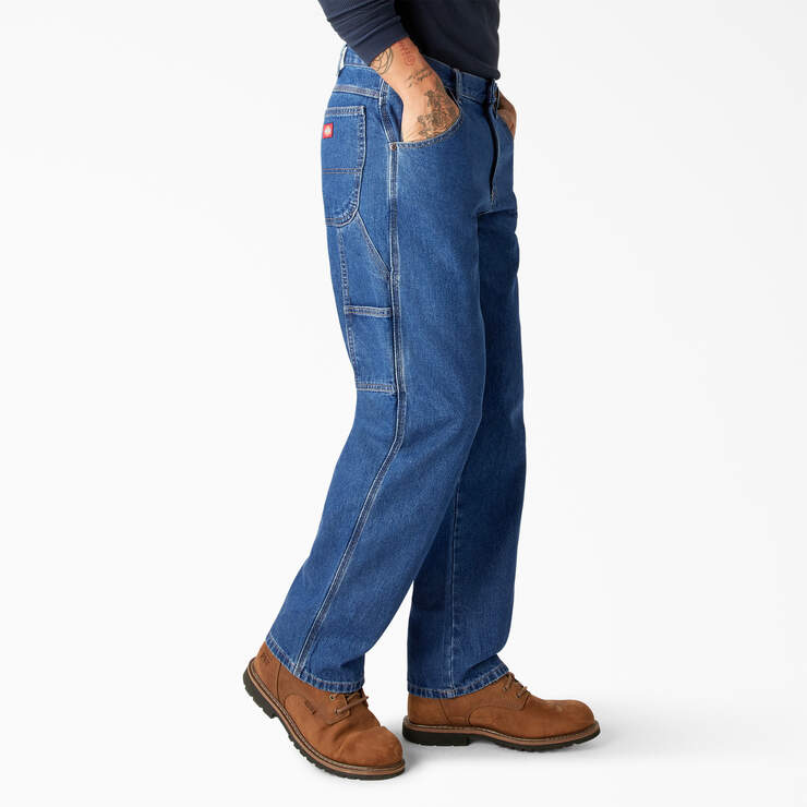 Jeans menuisier décontracté - Stonewashed Indigo Blue (SNB) numéro de l’image 4