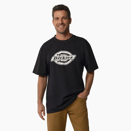 T-shirt &eacute;pais &agrave; logo et &agrave; manches courtes - Black &#40;KBK&#41;