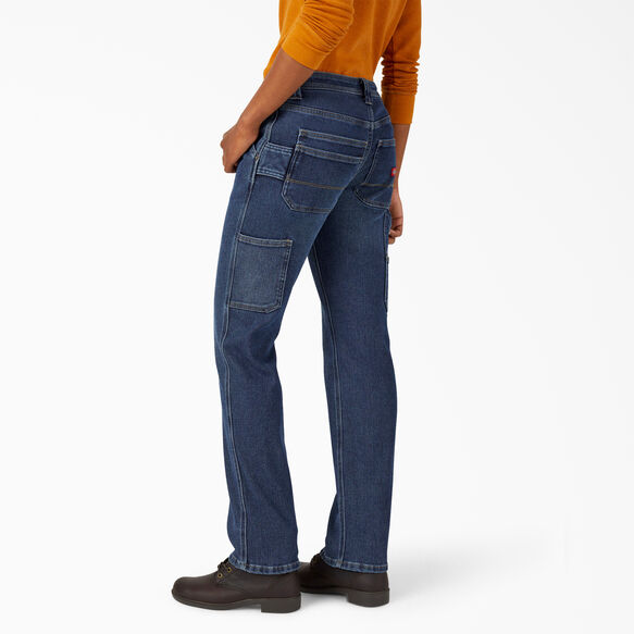 Women&#39;s Warming Denim Carpenter Jeans - Stonewashed Medium Blue &#40;MSW&#41;