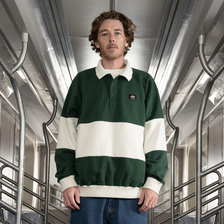 Jake Hayes Long Sleeve Rugby Shirt - Rugby Pine Stripe (UN2) image number 1