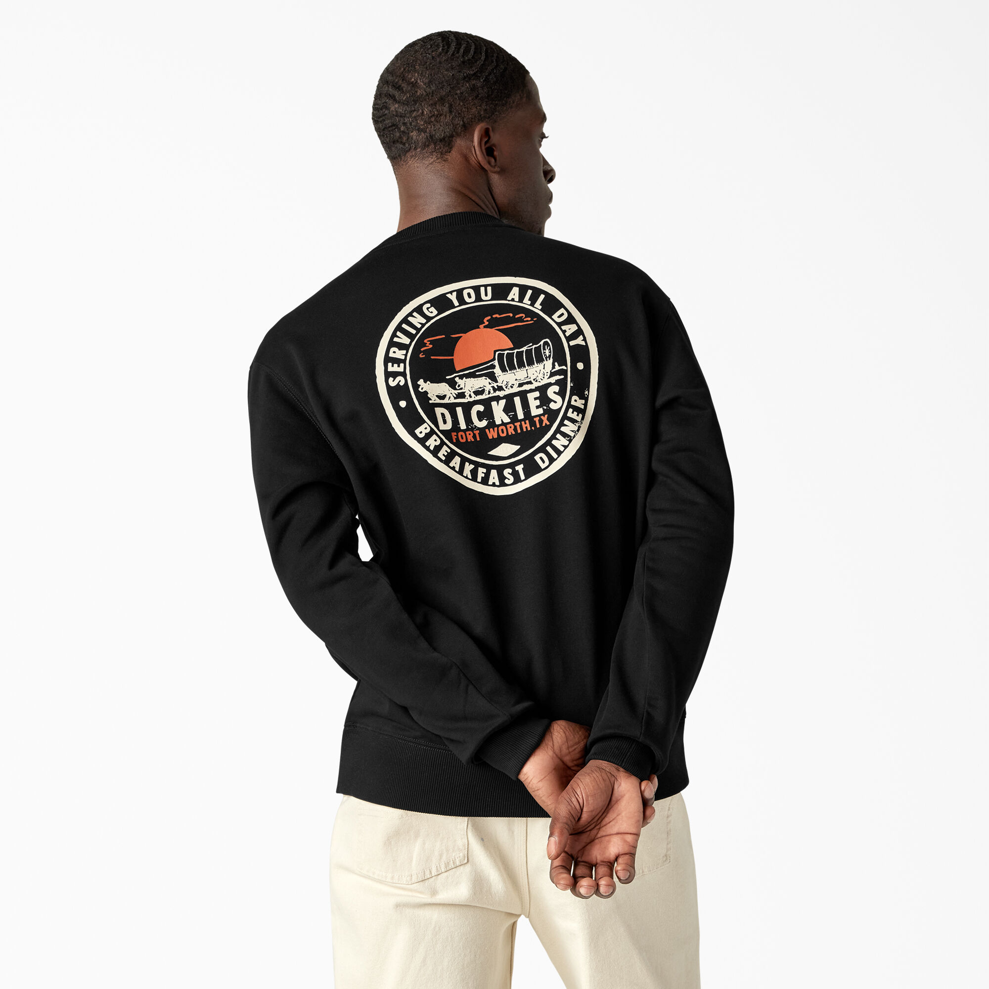 Black graphic jumper discount