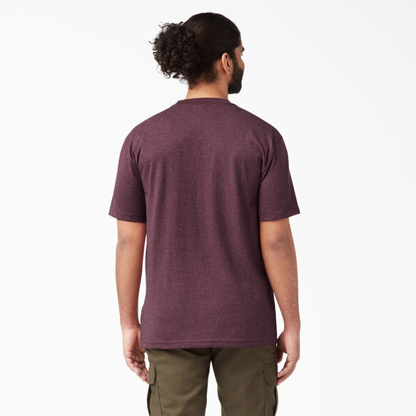 Short Sleeve Heavyweight Heathered T-Shirt - Burgundy &#40;BYD&#41;