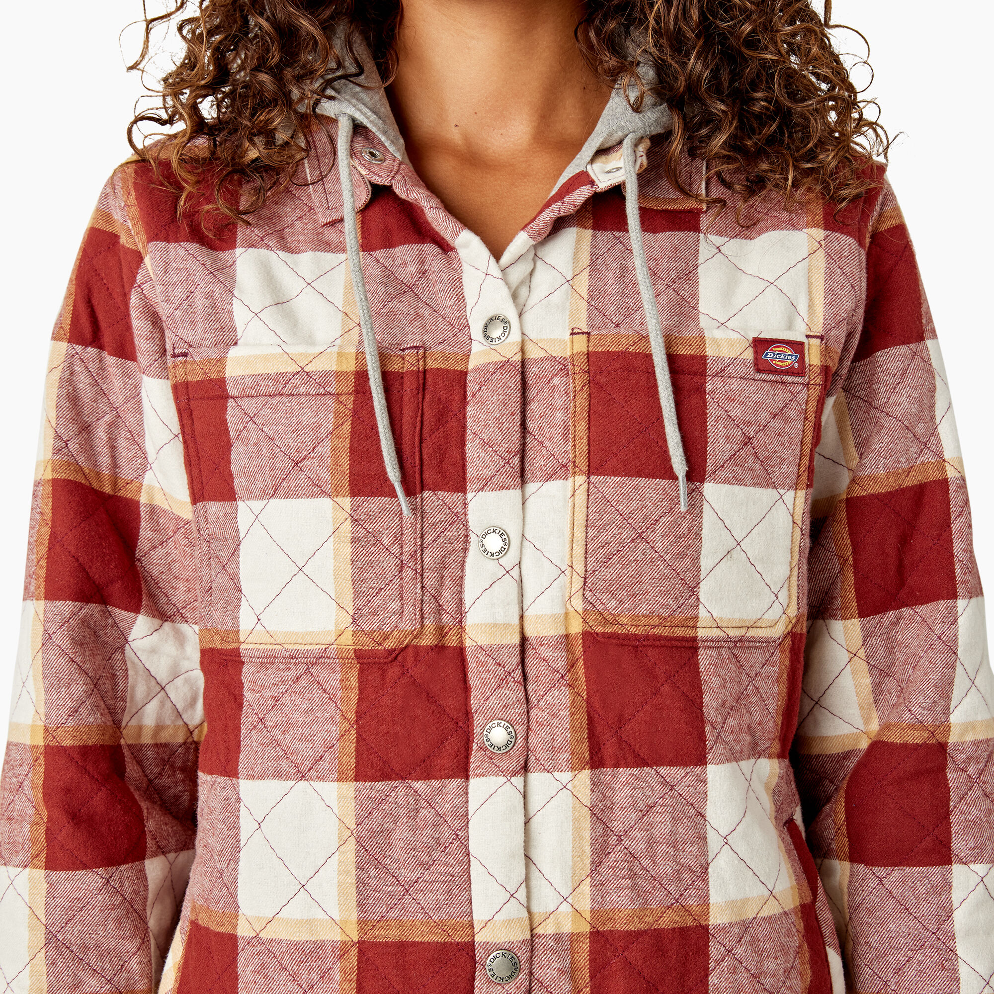 Women s Flannel Hooded Shirt Jacket Womens Shirt Jackets