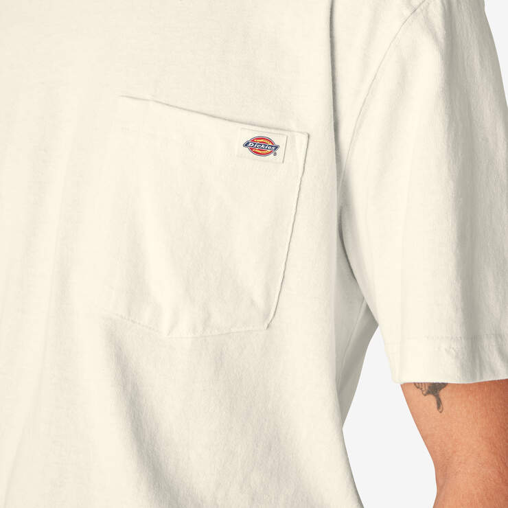 Heavyweight Short Sleeve Pocket T-Shirt - Natural Beige (NT) image number 13