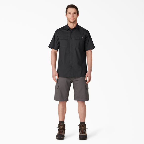 Short Sleeve Ripstop Work Shirt - Rinsed Black &#40;RBK&#41;