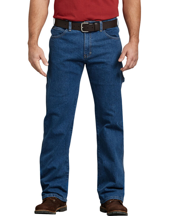 Carpenter Jeans , Stonewashed Indigo Blue | Relaxed Straight Leg | Dickies