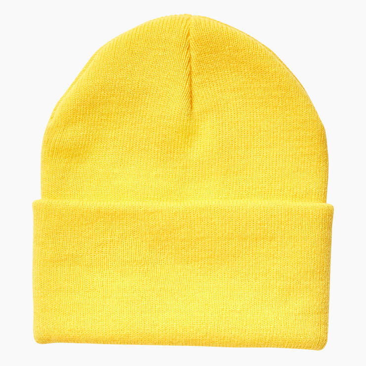 Breast Cancer Awareness Cuffed Knit Beanie - Yellow (DN1) image number 2