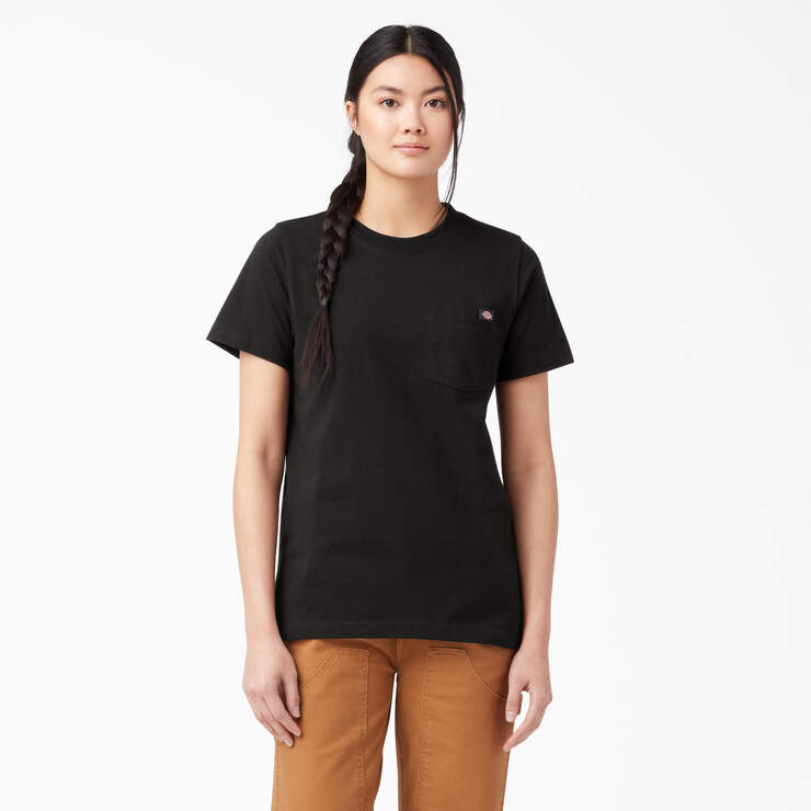 T-shirt épais à manches courtes pour femmes - Black (BK) numéro de l’image 1
