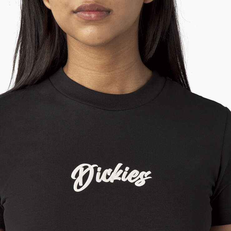 Women’s Mayetta Cropped T-Shirt - Black (KBK) image number 7