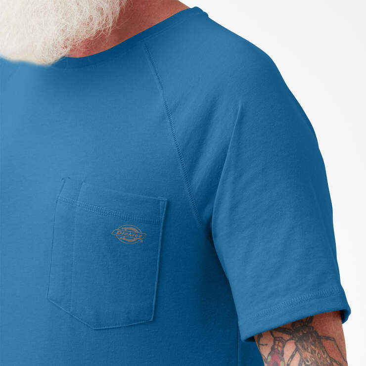 Cooling Short Sleeve Pocket T-Shirt - Vallarta Blue (V2B) image number 9
